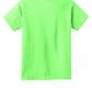 Port & Company PC54Y Youth Core Cotton Tee, Neon Green, Flat back