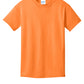Port & Company PC54Y Youth Core Cotton Tee, Neon Orange, Flat front