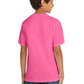 Port & Company PC54Y Youth Core Cotton Tee, Neon Pink, Model back