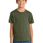 Port & Company PC54Y Youth Core Cotton Tee, Olive Drab Green, Model front