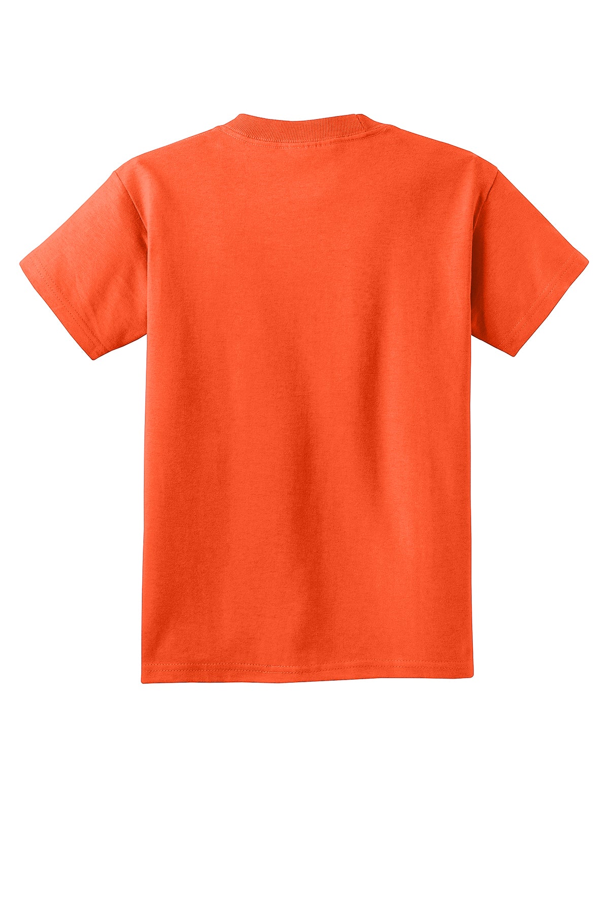 Port & Company PC54Y Youth Core Cotton Tee, Orange, Flat back