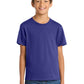 Port & Company PC54Y Youth Core Cotton Tee, Purple, Model front