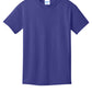 Port & Company PC54Y Youth Core Cotton Tee, Purple, Flat front