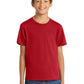 Port & Company PC54Y Youth Core Cotton Tee, Red, Model front