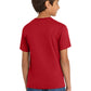 Port & Company PC54Y Youth Core Cotton Tee, Red, Model back