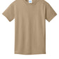 Port & Company PC54Y Youth Core Cotton Tee, Sand, Flat front