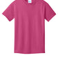 Port & Company PC54Y Youth Core Cotton Tee, Sangria, Flat front