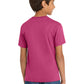 Port & Company PC54Y Youth Core Cotton Tee, Sangria, Model back