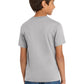 Port & Company PC54Y Youth Core Cotton Tee, Silver, Model back