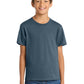 Port & Company PC54Y Youth Core Cotton Tee, Steel Blue, Model front