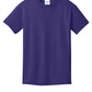 Port & Company PC54Y Youth Core Cotton Tee, Team Purple, Flat front