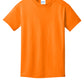 Port & Company PC54Y Youth Core Cotton Tee, Tennessee Orange, Flat front