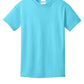 Port & Company PC54Y Youth Core Cotton Tee, Tidal Wave, Flat front