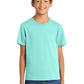 Port & Company PC54Y Youth Core Cotton Tee, True Celadon, Model front