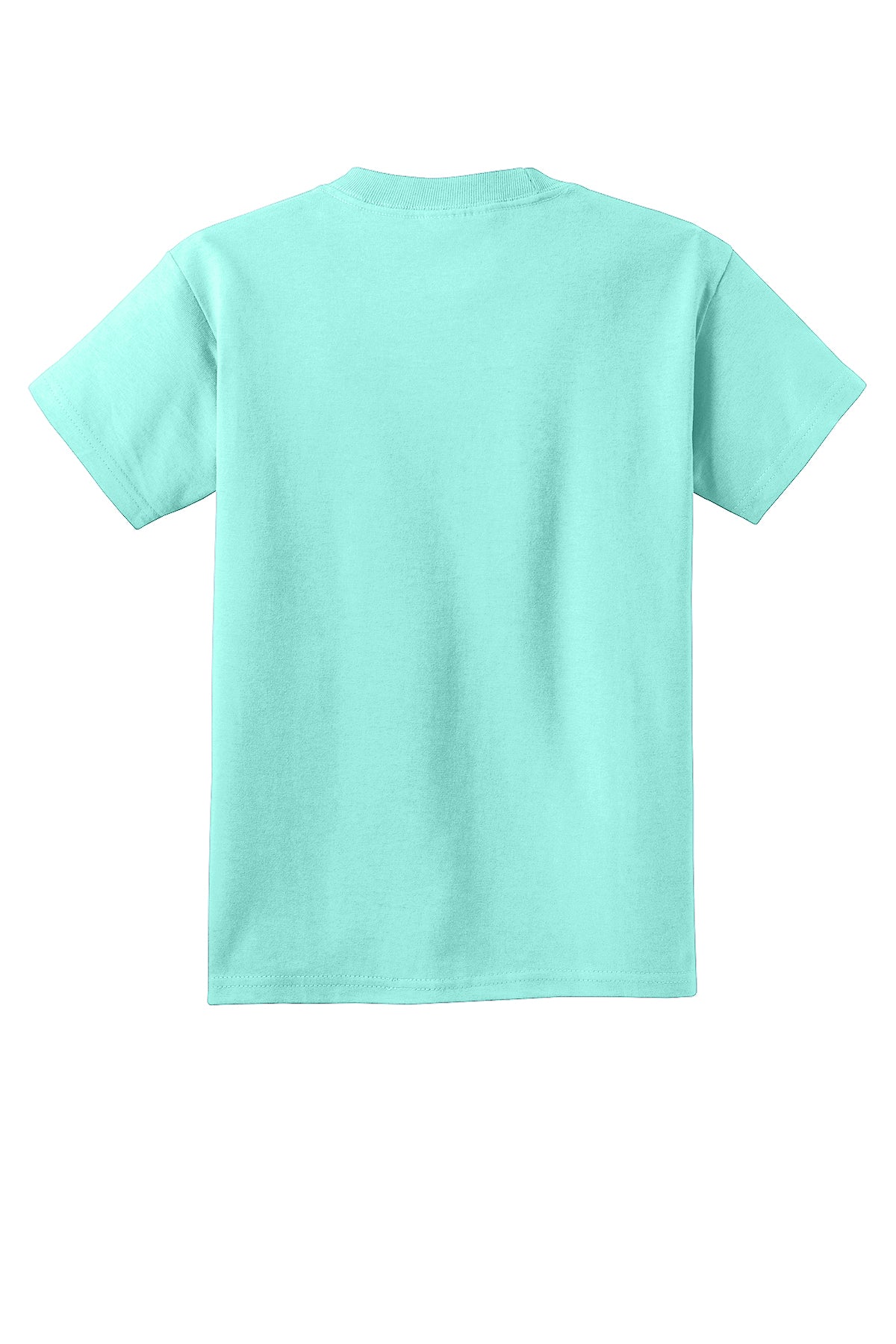 Port & Company PC54Y Youth Core Cotton Tee, True Celadon, Flat back