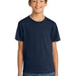 Port & Company PC54Y Youth Core Cotton Tee, True Navy, Model front