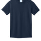 Port & Company PC54Y Youth Core Cotton Tee, True Navy, Flat front