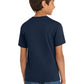 Port & Company PC54Y Youth Core Cotton Tee, True Navy, Model back