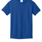 Port & Company PC54Y Youth Core Cotton Tee, True Royal, Flat front