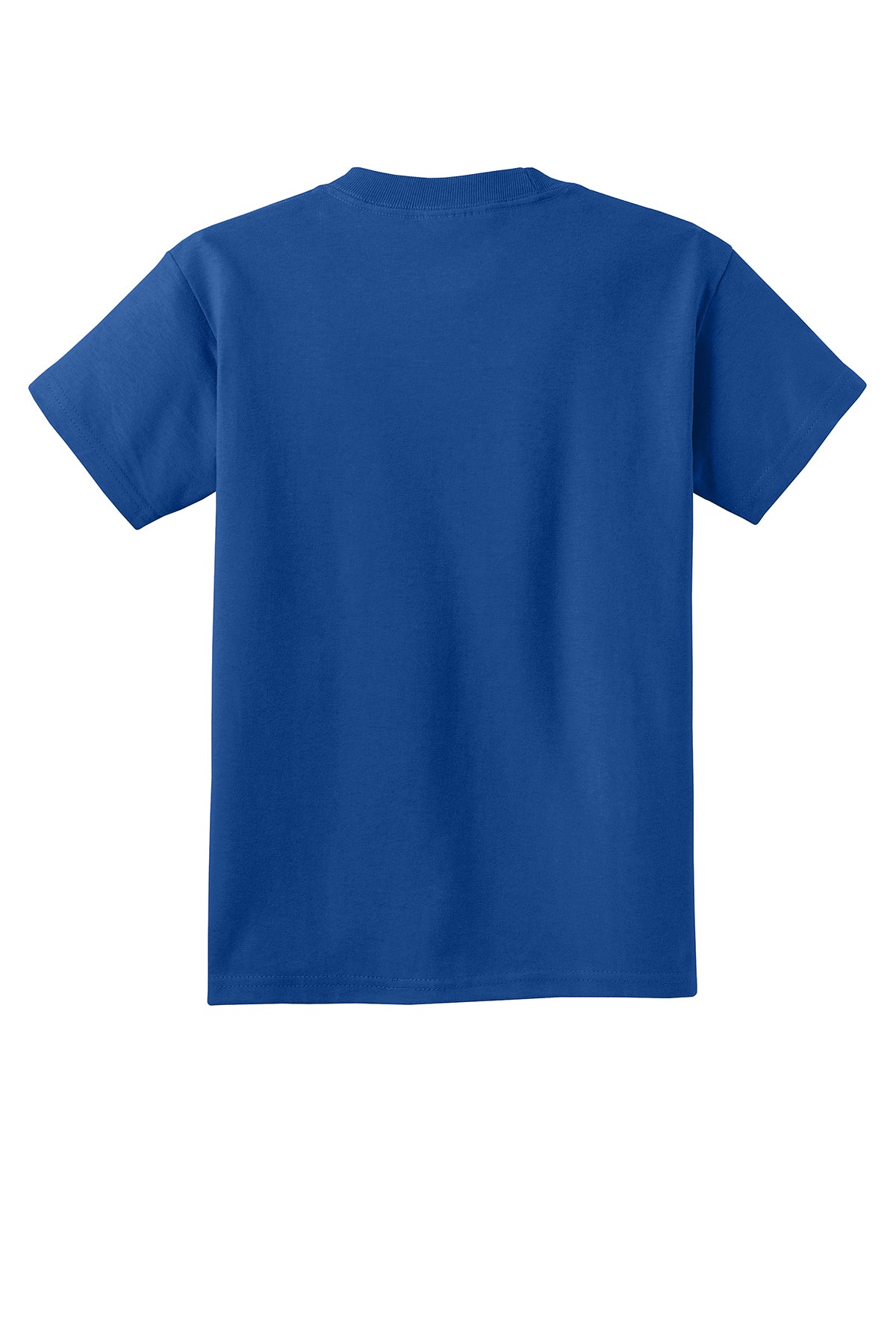 Port & Company PC54Y Youth Core Cotton Tee, True Royal, Flat back
