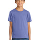 Port & Company PC54Y Youth Core Cotton Tee, Violet, Model front