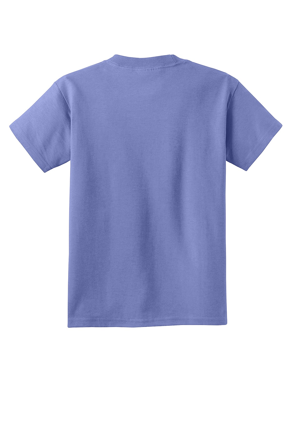 Port & Company PC54Y Youth Core Cotton Tee, Violet, Flat back