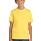 Port & Company PC54Y Youth Core Cotton Tee, Yellow, Model front