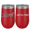 Loved Red 16oz Polar Camel ION-Plated Skinny Vacuum Insulated Wine Tumbler