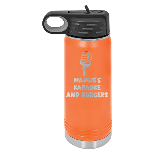20 oz Polar Camel Water Bottle - Orange
