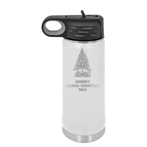 20 oz Polar Camel Water Bottle - White