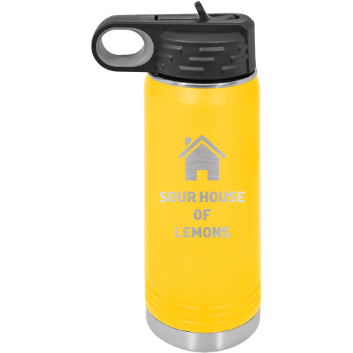 20 oz Polar Camel Water Bottle - Yellow