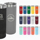 22 oz Skinny Stainless Steel Insulated SureGrip Tumblers, Blank, Polar Camel Lid
