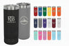 22 oz Skinny Stainless Steel Insulated SureGrip Tumblers, Blank, Polar Camel Lid