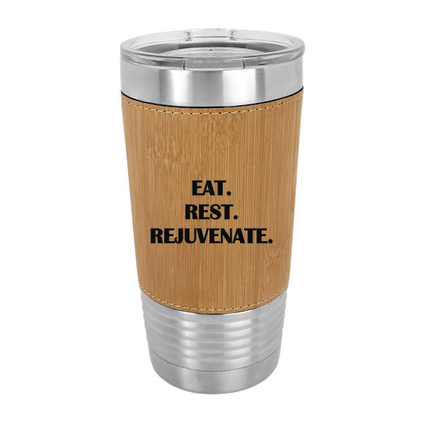 20 oz Leatherette Polar Camel Tumbler - Bamboo
