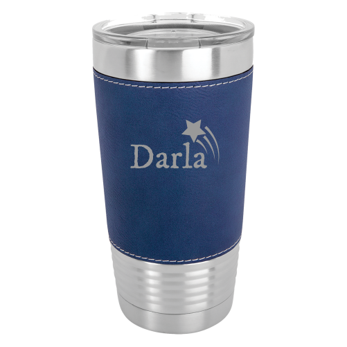 20 oz Leatherette Polar Camel Tumbler - Blue