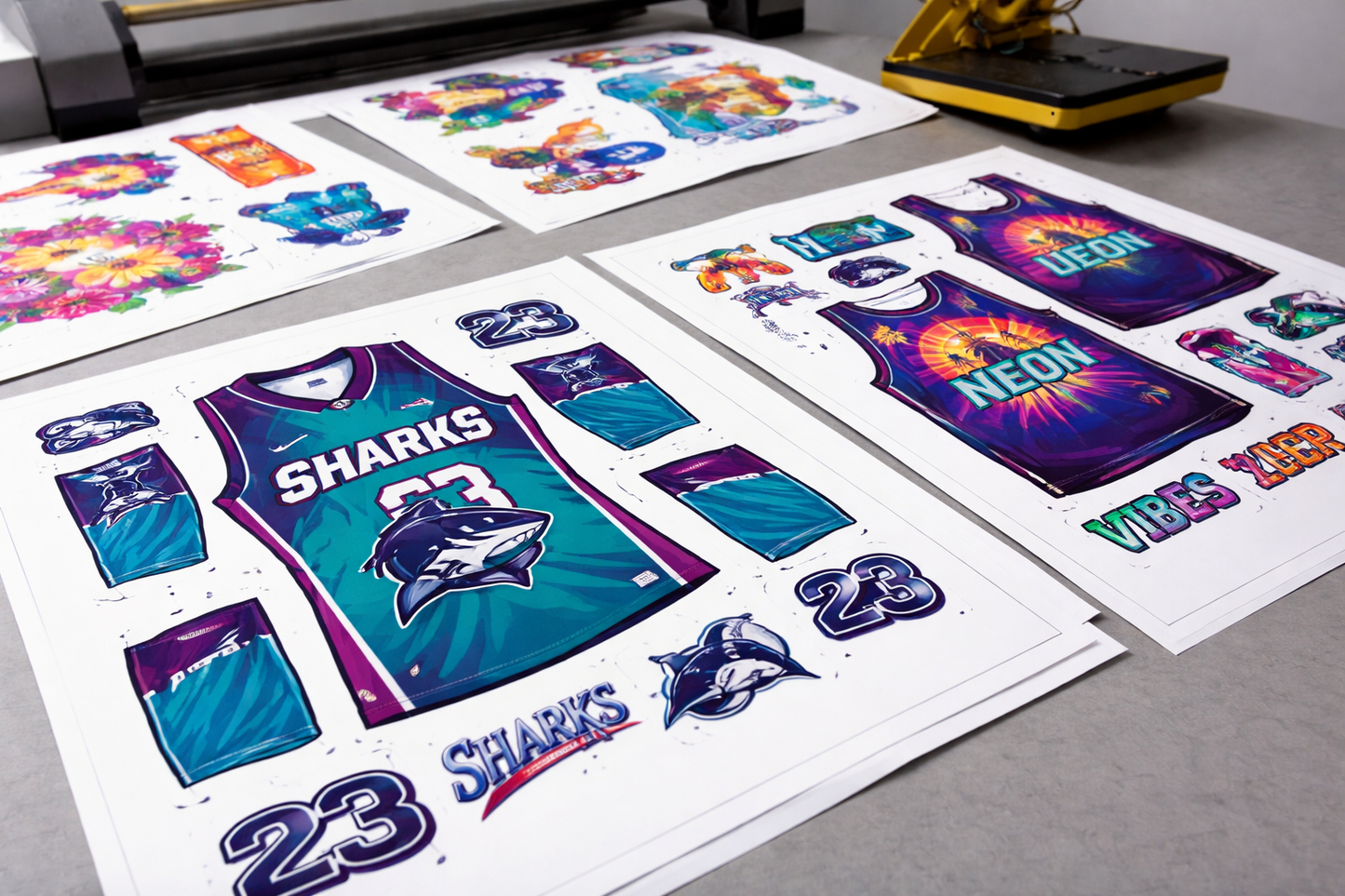 DYE SUBLIMATION HEAT TRANSFER SHEET BUILDER