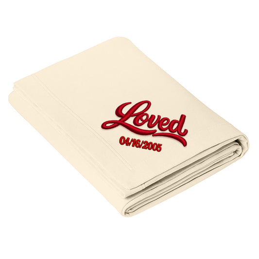 Comfort Colors® Fleece Dorm Blanket Ivory