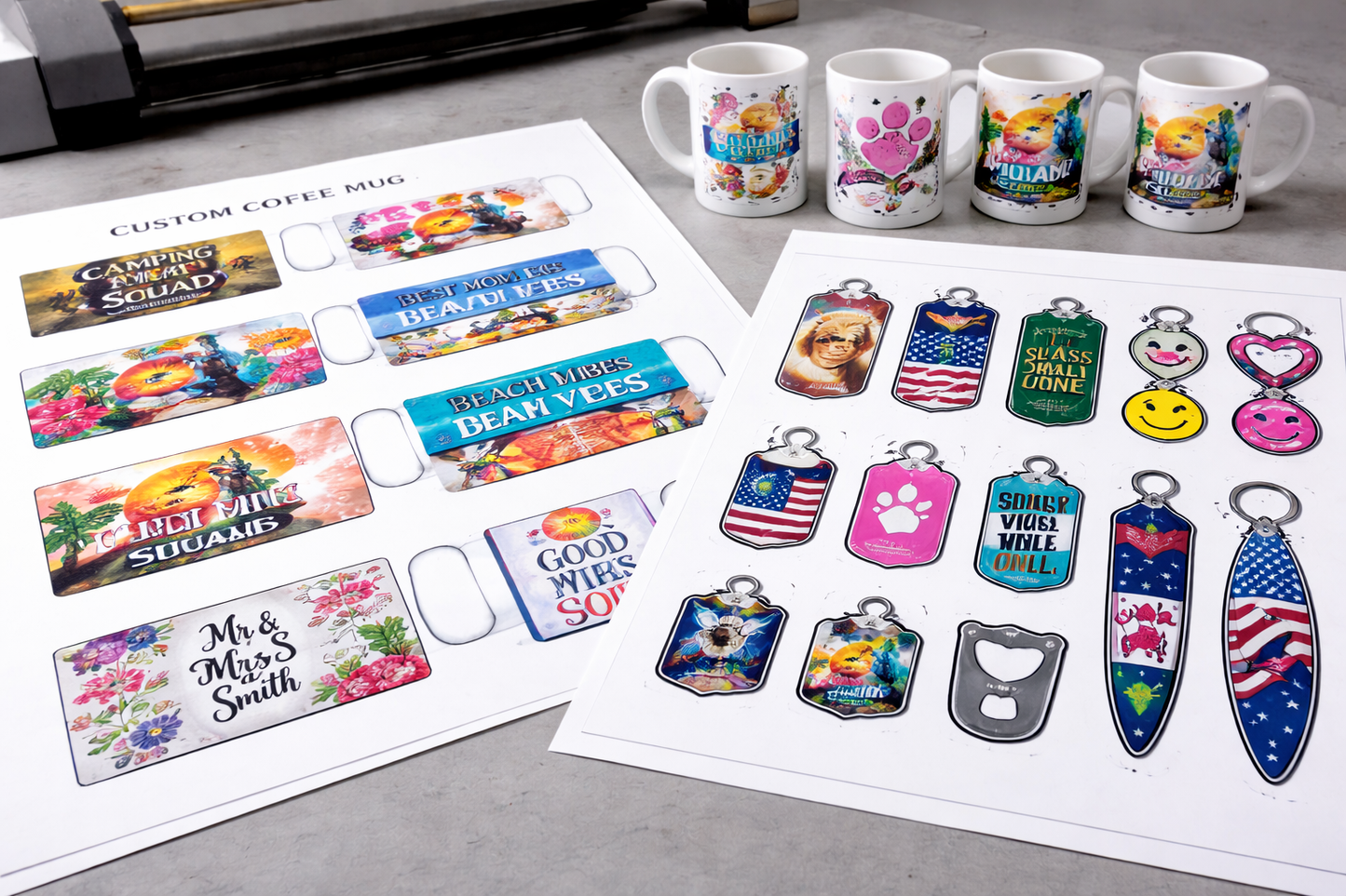 DYE SUBLIMATION HEAT TRANSFER SHEET BUILDER