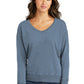 Port & Co ™  Women's Beach Wash ®  Garment-Dyed V-Neck Sweatshirt LPC098V