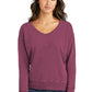 Port & Co ™  Women's Beach Wash ®  Garment-Dyed V-Neck Sweatshirt LPC098V