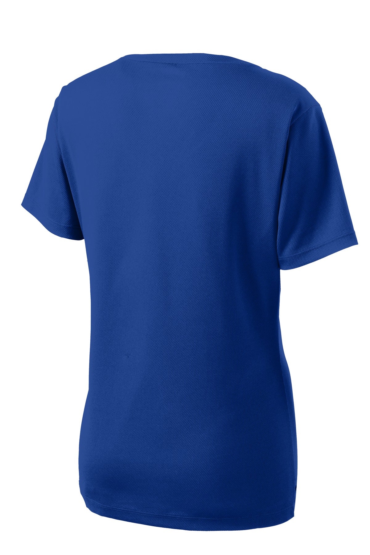 Sport-Tek Women's PosiCharge RacerMesh V-Neck Tee LST340 - True Royal - Back (flat)