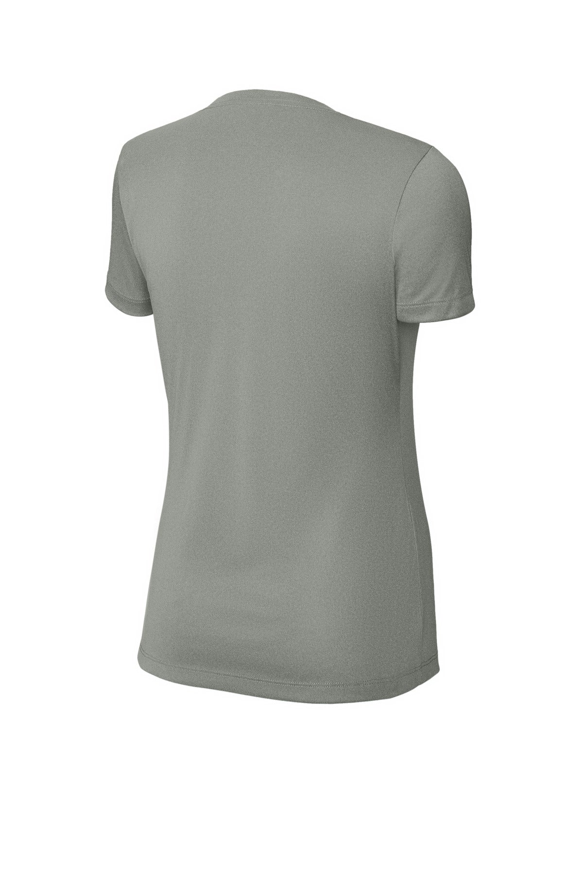 Sport-Tek Women's PosiCharge Competitor Tee LST350 - Grey Concrete Heather - Back (flat)
