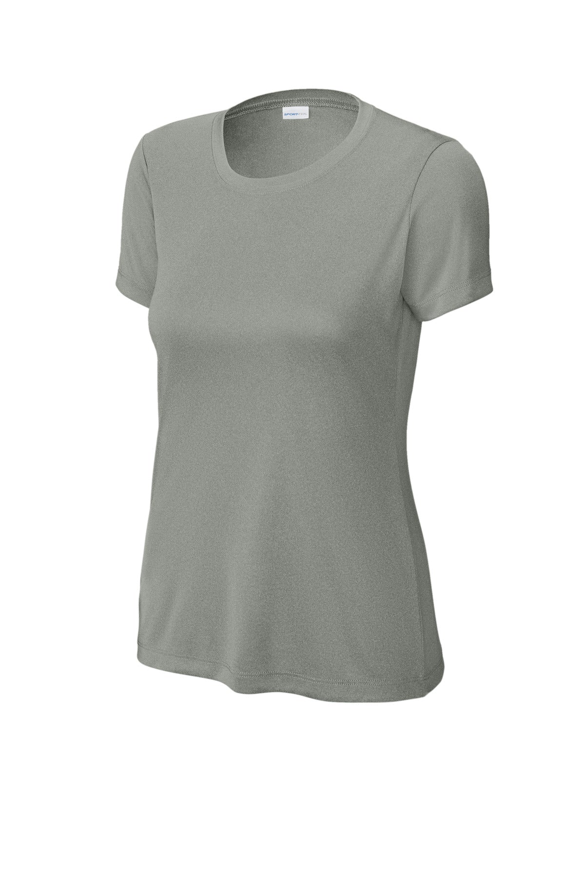 Sport-Tek Women's PosiCharge Competitor Tee LST350 - Grey Concrete Heather - Front (flat)
