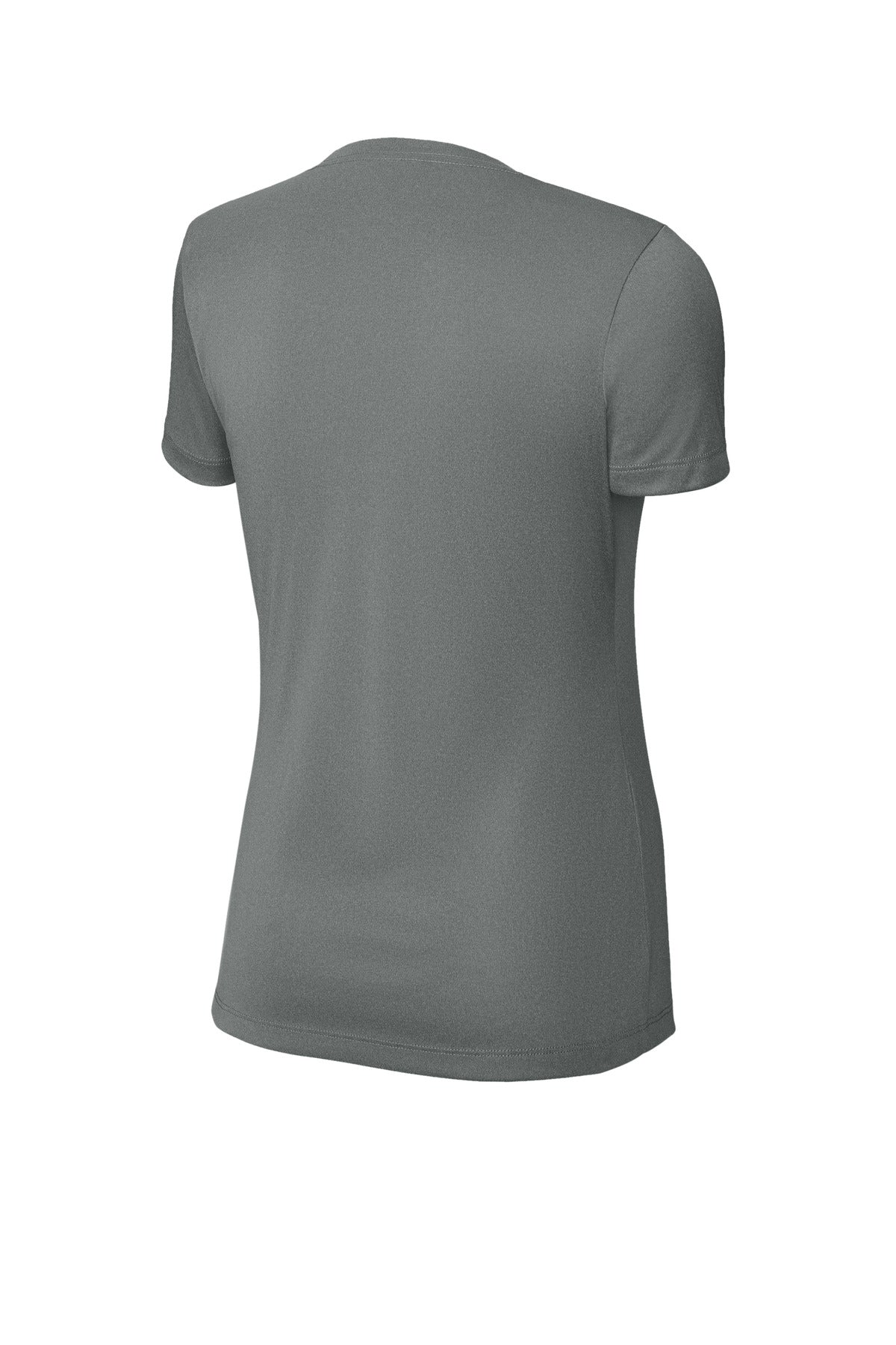 Sport-Tek Women's PosiCharge Competitor Tee LST350 - Iron Grey Heather - Back (flat)