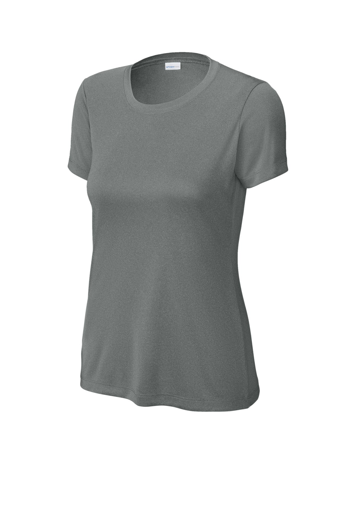 Sport-Tek Women's PosiCharge Competitor Tee LST350 - Iron Grey Heather - Front (flat)