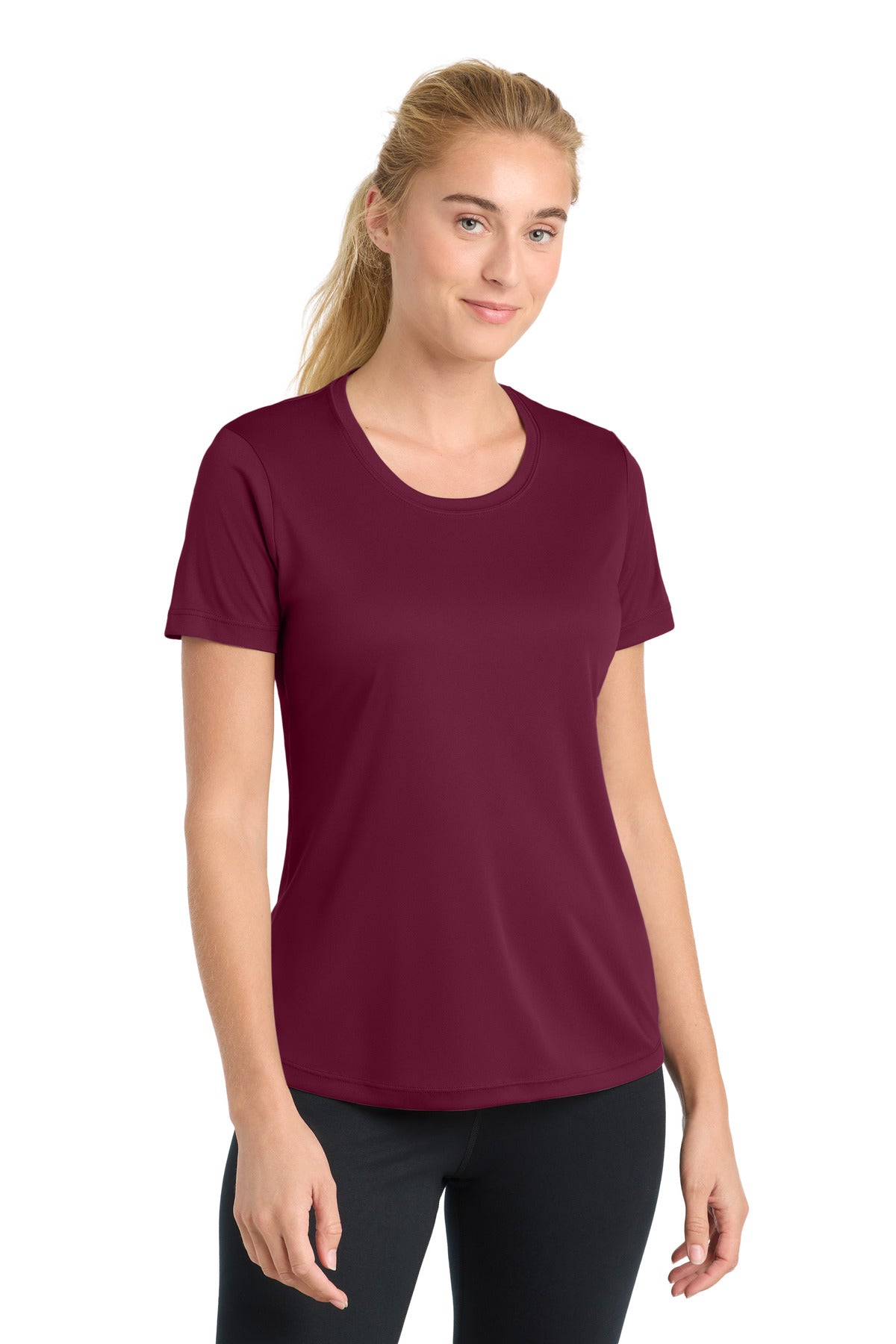 Sport-Tek Women's PosiCharge Competitor Tee LST350 - Cardinal - Front