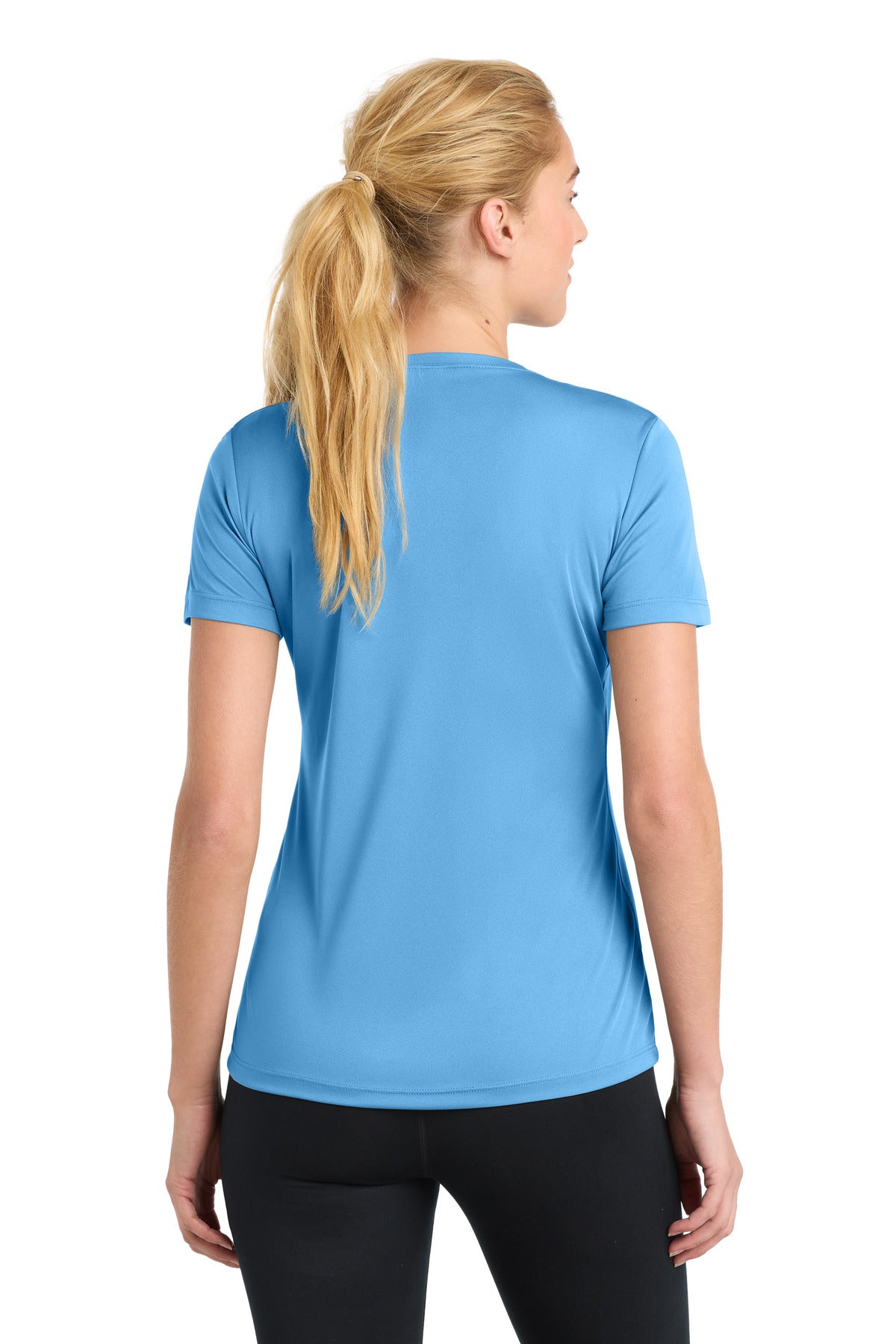 Sport-Tek Women's PosiCharge Competitor Tee LST350 - Carolina Blue - Back