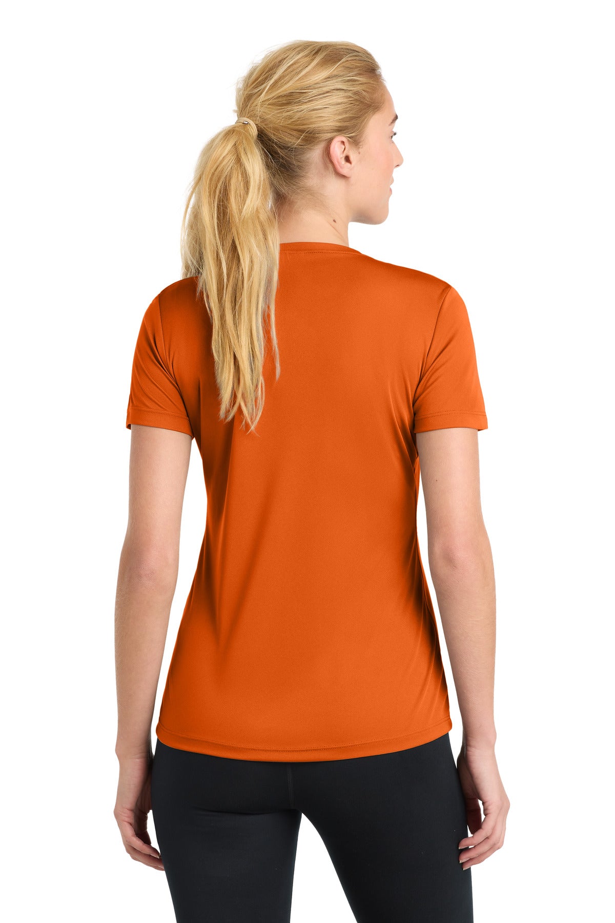 Sport-Tek Women's PosiCharge Competitor Tee LST350 - Deep Orange - Back