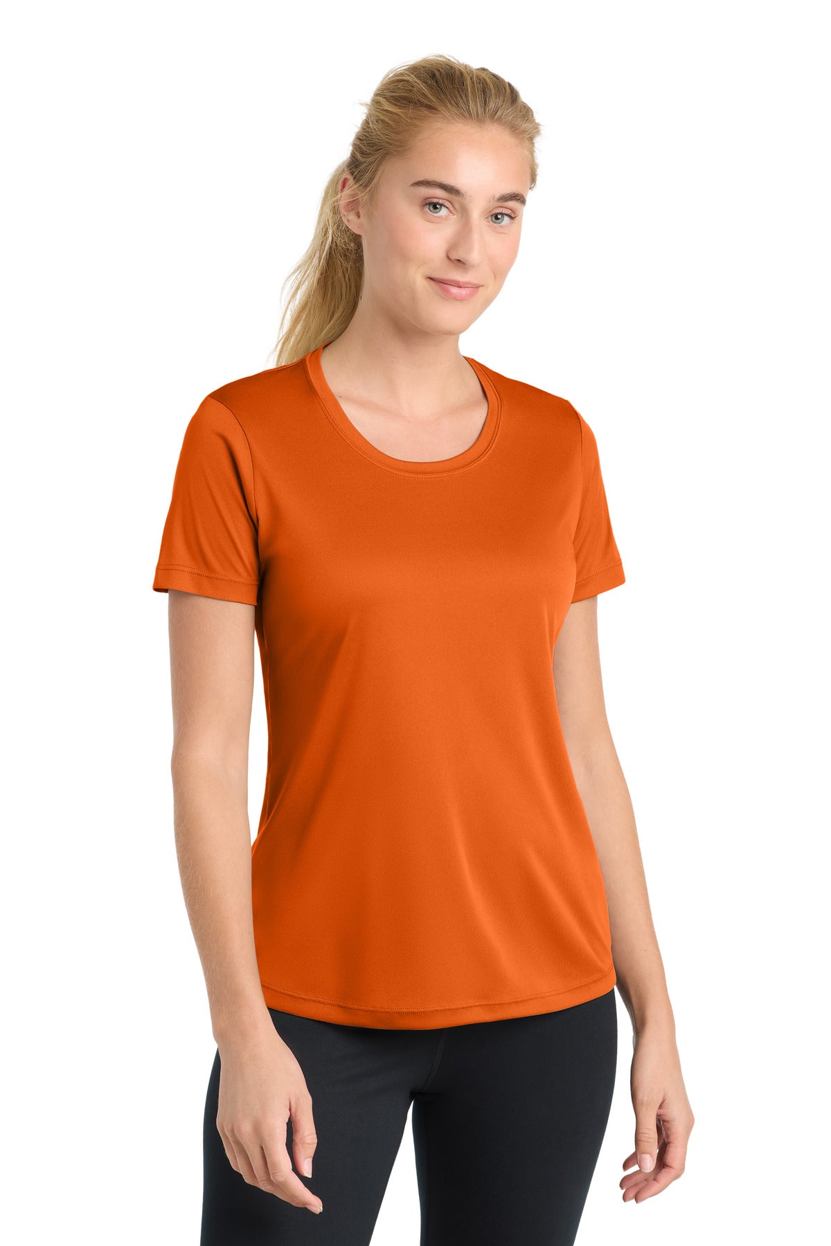 Sport-Tek Women's PosiCharge Competitor Tee LST350 - Deep Orange - Front
