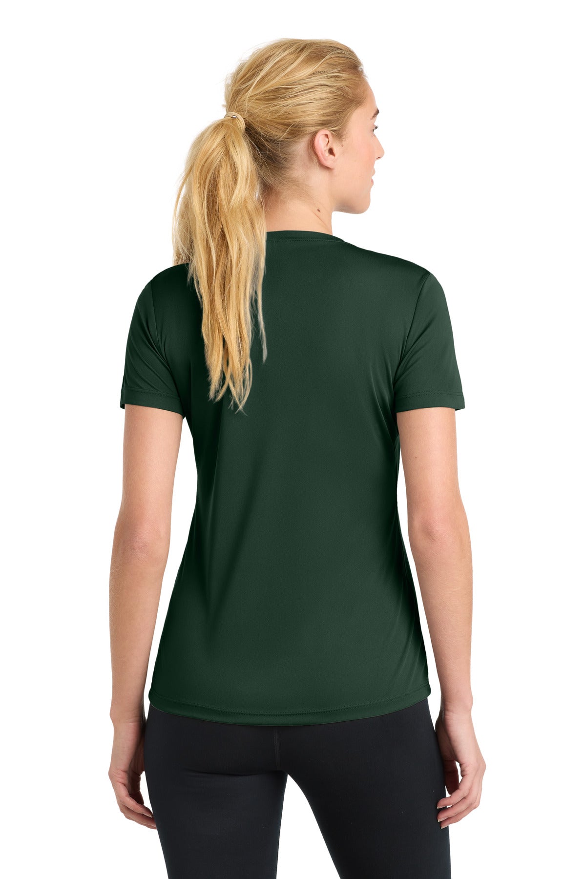 Sport-Tek Women's PosiCharge Competitor Tee LST350 - Forest Green - Back